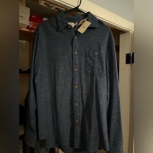 Faherty blue button down shirt